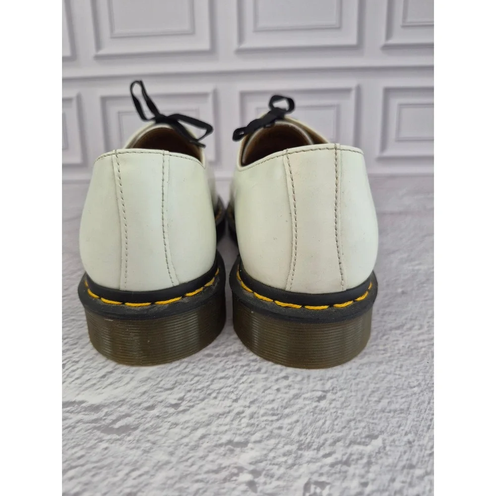 Dr. Martens 1461 White Leather 3-Eye Oxford Shoes Mens 9 Womens 10 Classic Low